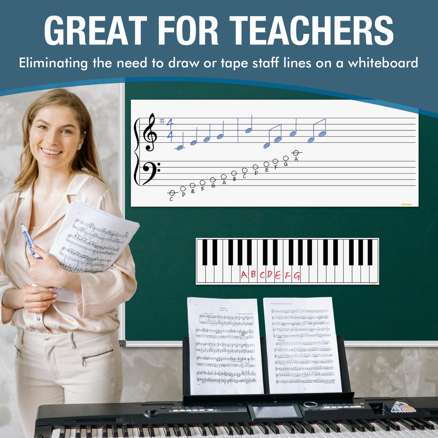 Music Staff Whiteboard