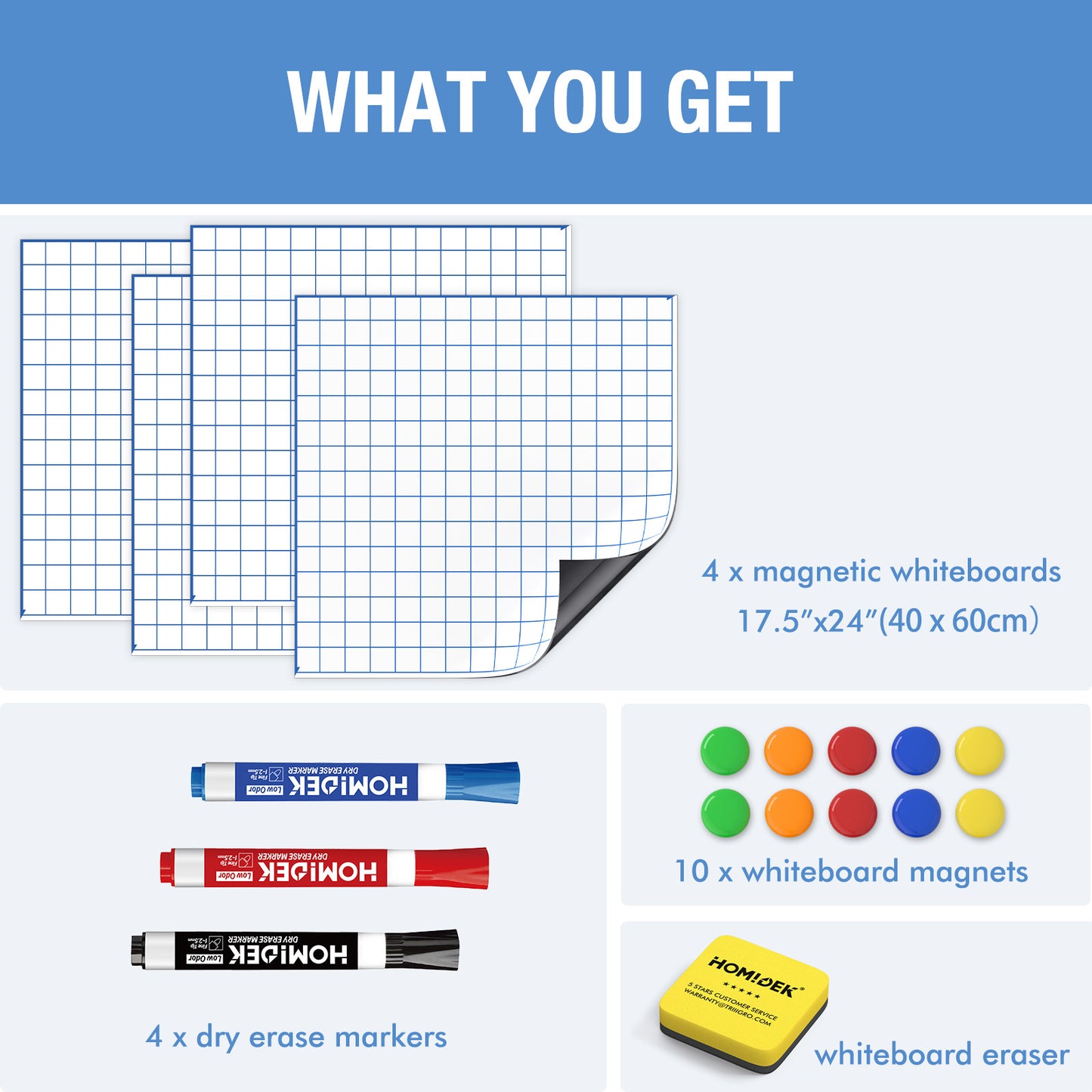4 in 1 Magnetic Graph Board