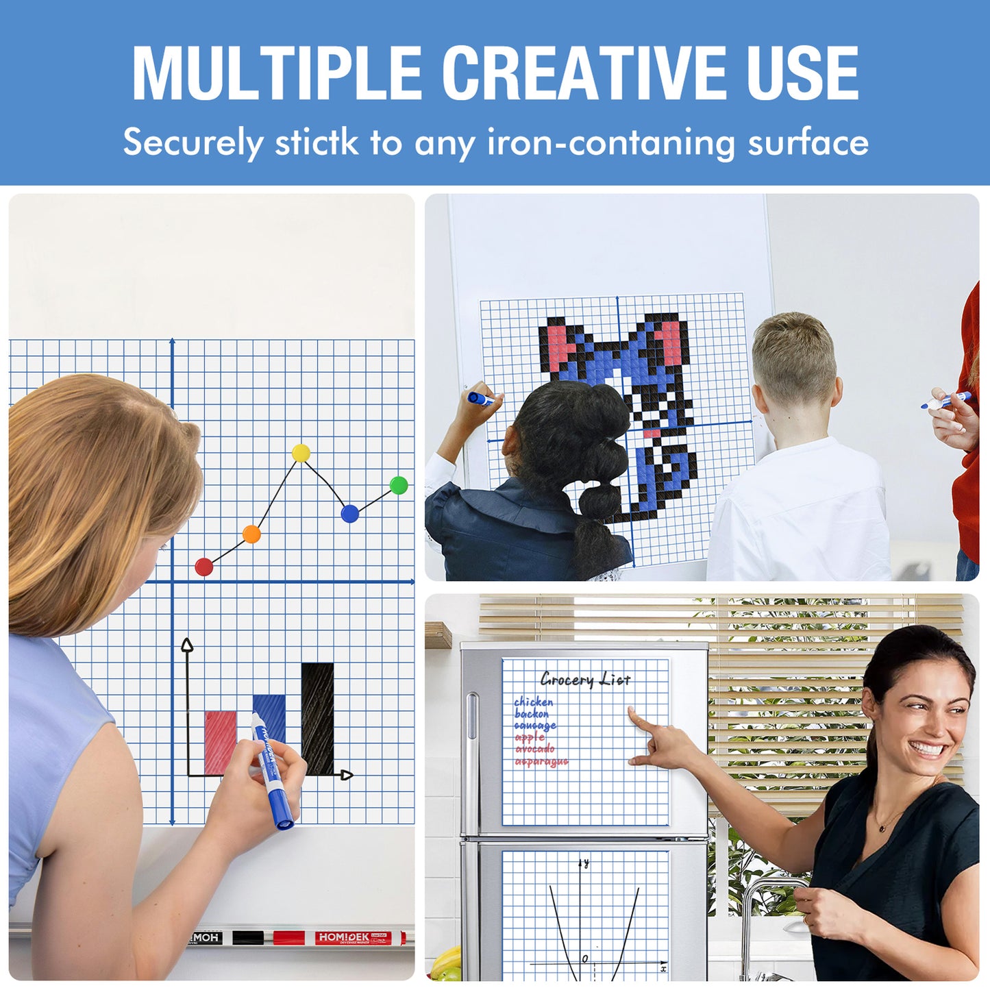4 in 1 Magnetic Graph Board