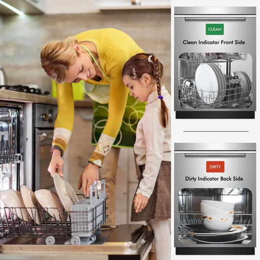 Magnetic Fridge Whiteboard with Clean & Dirty Sign